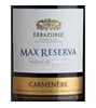 Errazuriz Single Vineyard, Max Reserva Estates Carmenère 2009