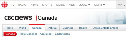 CBC News header