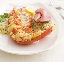 Stuffed and Roasted Lobster