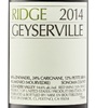 Ridge Geyserville Zinfandel 2014
