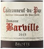 Brotte Domaine Barville Châteauneuf-Du-Pape 2015