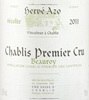 Domaine Hervé Azo Beauroy Chablis 1Er Cru Chardonnay 2010