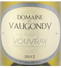 Domaine De Vaugondy Dry Vouvray Perdriaux Chenin Blanc 2010