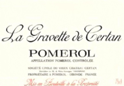 La Gravette De Certan 2Nd Wine Of Vieux Château Certan Héritière De Mr Et Mme Georges Thienpont, Prop. 2009