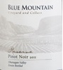 Blue Mountain Vineyard and Cellars Reserve Pinot Noir 2012