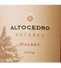 Altocedro Reserva Malbec 2009