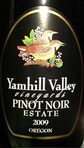 Yamhill Valley Vineyards Estate Pinot Noir 2009