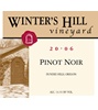 Winter's Hill Pinot Noir 2006