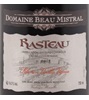 Domaine Beau Mistral Vieilles Vignes Rasteau 2012