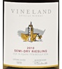 Vineland Estates Winery Semi-Dry Riesling 2013