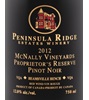 Peninsula Ridge Estates Winery Mcnally Vineyards Proprietor's Reserve Pinot Noir 2012
