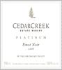 CedarCreek Estate Winery Platinum Pinot Noir 2008