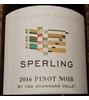Sperling Vineyards Pinot Noir 2016