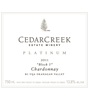 CedarCreek Estate Winery Platinum Chardonnay 2011