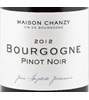 Maison Chanzy Bourgogne Pinot Noir 2012