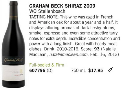 Graham Beck Shiraz