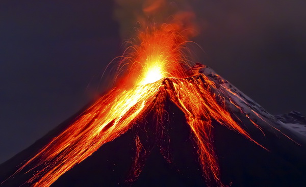 Tungurahua Volcano eruption