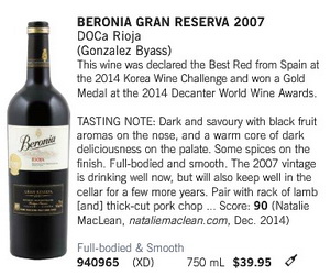 Beronia 2007