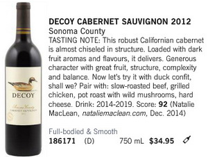 Decoy Cab Sauv