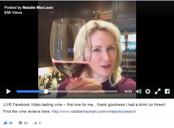 Facebook Live Video Wine Tasting B