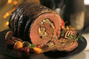 Veal Roast with Sage and Apple Stuffing