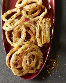 Indian Onion Rings with Chaat Masala