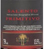 Cantine Due Palme Primitivo 2012