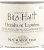 Domaine De Bila-Haut Occultum Lapidem M. Chapoutier 2012