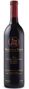 Peninsula Ridge Estates Winery A.J. Lepp Vineyards Reserve Merlot 2010