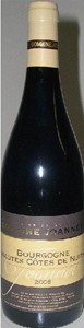 Domaine Joannet Bourgogne Michel Joannet Viticulteur Pinot Noir 2009