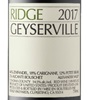 Ridge Geyserville 2017