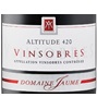 Domaine jaume Altitude 420 2014