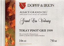 Dopff & Irion Vorbourg Grand Cru Pinot Gris 2009