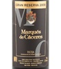 Marqués de Cáceres Gran Reserva Tempranillo 2008