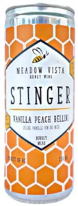 Meadow Vista Honey Wines Stinger Vanilla Peach Bellini Sparkling Mead