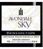 Avondale Sky Winery Benediction 2014