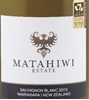 Matahiwi Estate S Sauvignon Blanc 2013