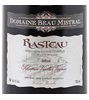 Domaine Beau Mistral Vieilles Vignes Rasteau Jean-Marc Brun, Vign.-Récolt. 2010