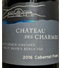 Château des Charmes St. David's Bench Vineyard Cabernet Franc 2016