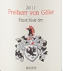 Freiherr Von Göler Burg Ravensburg Pinot Noir 2011