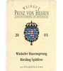 Prinz Von Hessen Winkeler Hasensprung Riesling Spätlese 2004