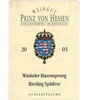 Prinz Von Hessen Winkeler Hasensprung Riesling Spätlese 2004