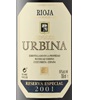Urbina Reserva Especial 2001