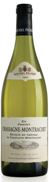 Château Du Chassagne-Montrachet En Pimont Michel Picard, Récolt. Chardonnay 2003