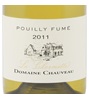 Domaine Chauveau La Charmette Pouilly Fumé 2011