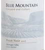 Blue Mountain Vineyard and Cellars Pinot Noir 2015