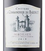 Château La Commanderie du Bardelet du Bardelet 2019