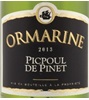 Ormarine Carte Noire Jeanjean Languedoc Picpoul De Pinet 2009