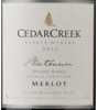Cedar Creek Estate Winery Desert Ridge Single Vineyard Platinum Merlot 2014