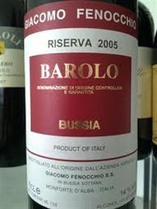 Giacomo Fenocchio Bussia Barolo Nebbiolo (Barolo, Barbaresio) 2005